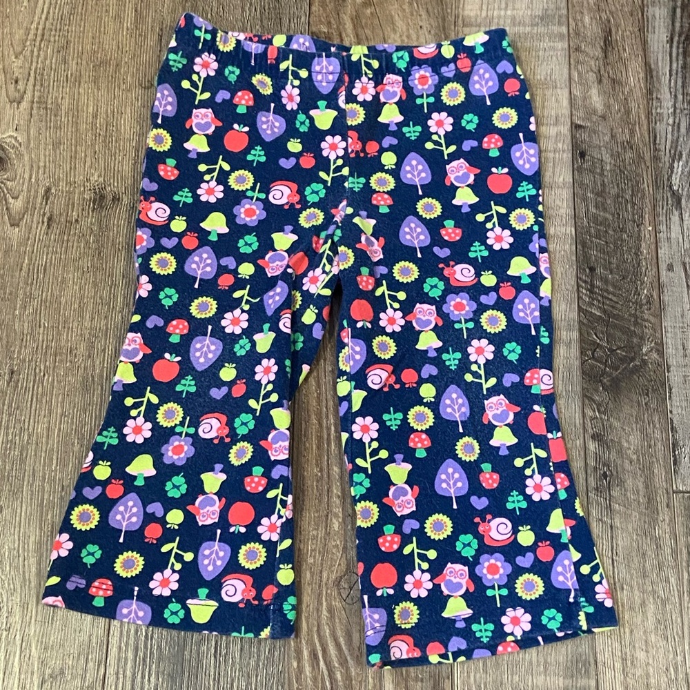Circo Kids navy  Bottoms with Colorful animals& Floral Design